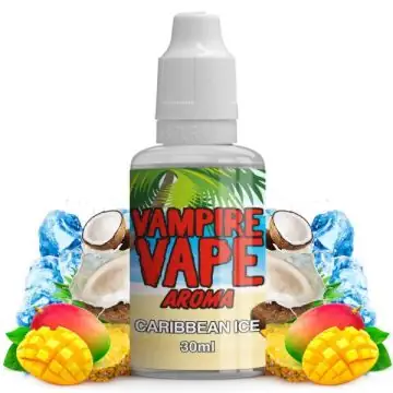 Vampire Vape Caribbean Ice 30ml Aroma Flasche mit tropischem Mango Kokos Menthol Geschmack