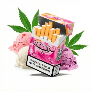 COCORI KUSH CBD Zigaretten COCORIBUD Gelato Packung mit vorgerollten hanfbasierten Zigaretten