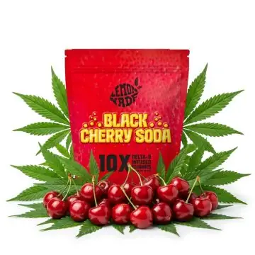 Cookies Infused Gummies Black Cherry Soda 50g Packung Delta-9-infundierte Gummies
