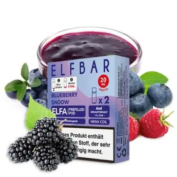 Elf Bar ELFA Prefilled Pods Blueberry Snoow Doppelpack für das ELFA Mehrweg-Kit