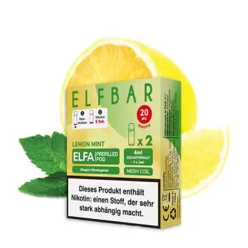 Elf Bar ELFA Prefilled Pods Lemon Mint Packung zum Dampfen online kaufen