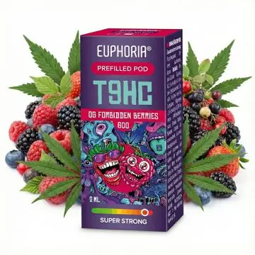 Euphoria T9HC Pod OG Forbidden Berries mit dunklem Beerengeschmack für Akkuträger