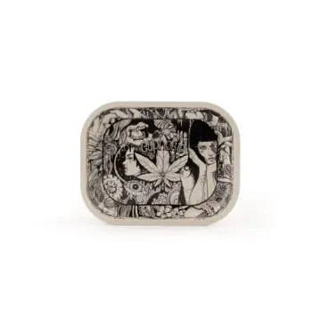 Euphoria Metal Rolling Tray Mystical robustes Metall-Tray mit buntem psychedelischem Motiv