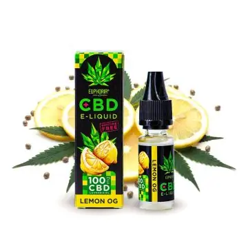 Euphoria CBD E-Liquid Lemon OG 100mg Flasche für E-Zigaretten