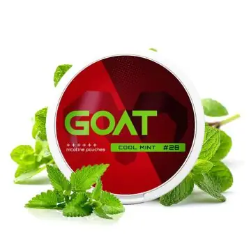GOAT Nicotine Pouches Cool Mint Extra Strong Dose im schlanken Design mit eiskaltem Minzgeschmack