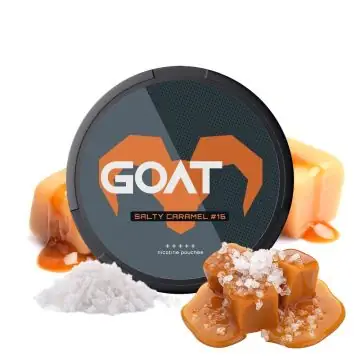 GOAT Nicotine Pouches Salty Caramel Strong Dose in der Detailansicht