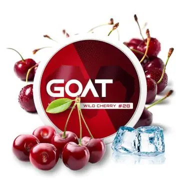 GOAT Nicotine Pouches Wild Cherry Extra Strong Dose mit Beuteln