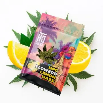 HEAVENS HAZE HPC Flowers Lemon Haze – Veredelte Hanfblüte mit intensivem Zitrus-Aroma und dichtem Trichombesatz