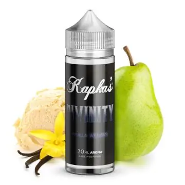 Das Kapka's Flava Divinity Aroma Fläschchen auf einem neutralen Hintergrund für Dampfer.