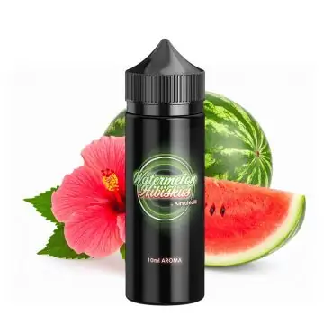 Kirschlolli Watermelon Hibiskus Aroma Longfill Flasche mit Wassermelone und Hibiskusblüten Design