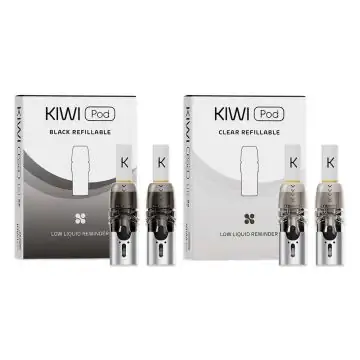Kiwi 2 Pods Ersatz-Cartridges mit transparentem Tank und integriertem Mesh-Coil