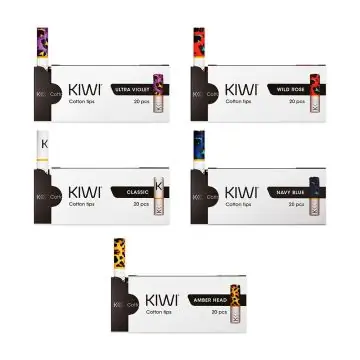 KIWI Cotton Filter Tips 20er Packung Softfilter aus weißer Baumwolle für den KIWI Pen
