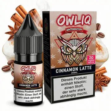 OWLIQ Cinnamon Latte Overdosed Nikotinsalz Liquid 10ml Flasche