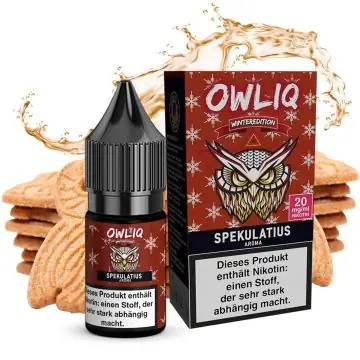 OWLIQ Nikotinsalz Overdosed Spekulatius Aroma Flasche für E-Zigaretten