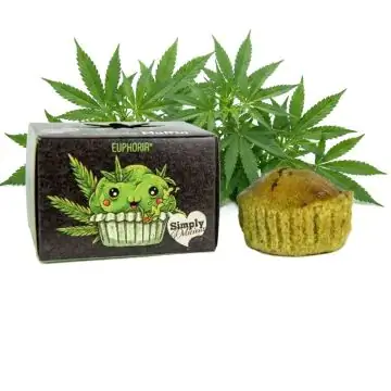 Mary & Juana Cannabis Muffin saftiges Hanfgebäck mit geschälten Hanfsamen
