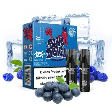 187 Strassenbande Pods Blue Devil 2er-Pack vorbefuellte E-Zigaretten Pods fuer ELFA-Systeme