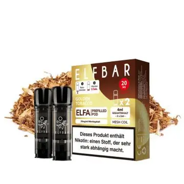 Elf Bar ELFA Prefilled Pods Golden Tobacco