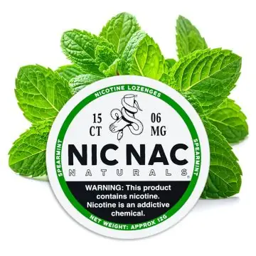 NIC NAC Nicotine Drops Spearmint Dose mit frischen Lutschtabletten für diskreten Nikotingenuss
