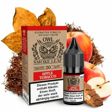 OWL Smoke Leaf Apple Tobacco Nikotinsalz 10ml Flasche für E-Zigaretten