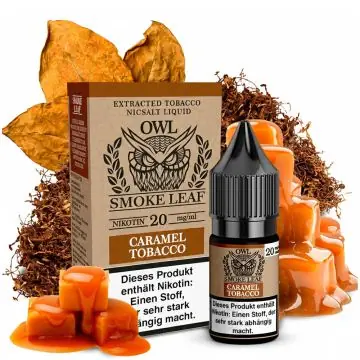 OWL Smoke Leaf Caramel Tobacco Nikotinsalz 10ml Liquidflasche