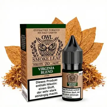 OWL Smoke Leaf Virginia Blend Tobacco Nikotinsalz Flasche mit Virginia Leaf Tobacco Liquid