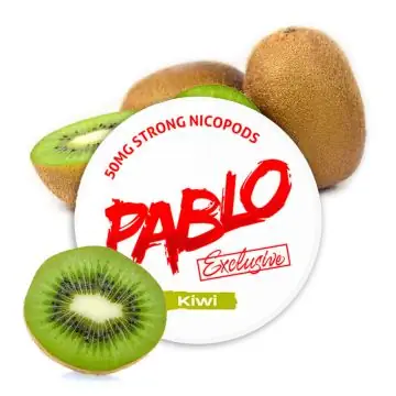 Pablo Nicotine Pouches Exclusive Kiwi Dose mit Fruchtdesign