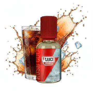 T-Juice Drinks Rush Cola 30ml Aroma Flasche für E-Zigaretten mit spritzigem Geschmack