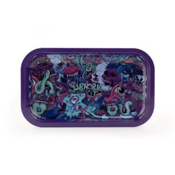 Euphoria Metal Rolling Tray Psychedelic Drehunterlage aus robustem Metall