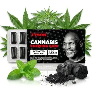 Tyson 2.0 Cannabis Chewing Gum with Activated Charcoal