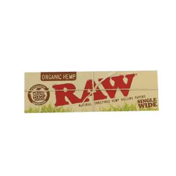 RAW Organic Hemp Single Wide Rolling Papers