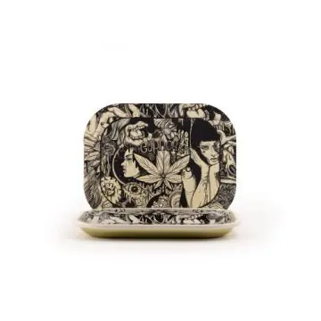Euphoria Rolling Tray Set small mit Magnetdeckel im Mystical Design auf neutralem Hintergrund