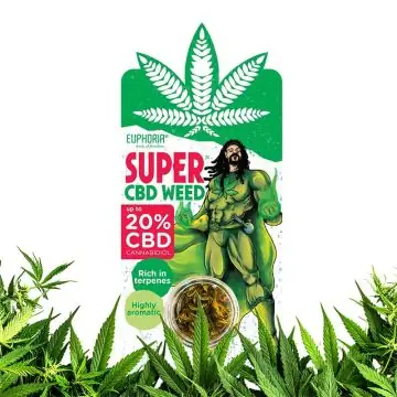 Euphoria CBD Weed Super CBD 0,7 g getrocknete Hanfblüten in der Aromaschutzverpackung