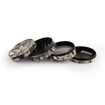 Euphoria Metal Grinder Mystical vierteiliger Kräutergrinder aus Metall mit mystischem Motiv
