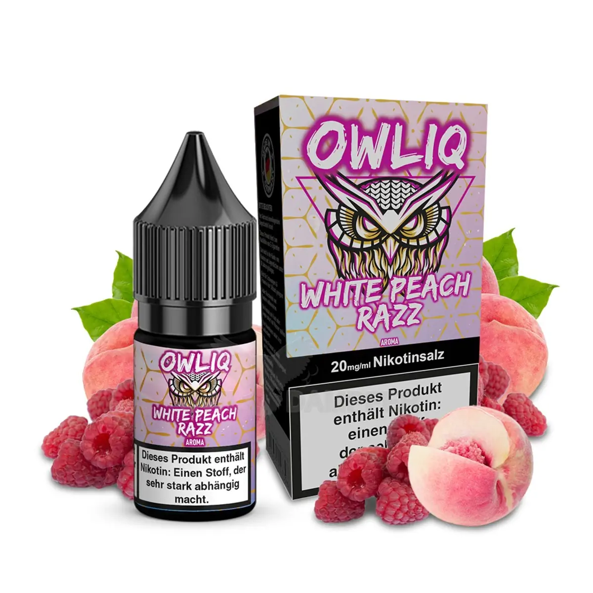 OWLIQ Nikotinsalz Overdosed White Peach Razz