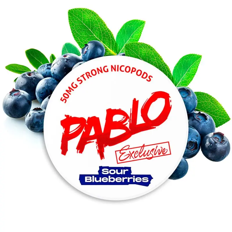 Pablo Nicotine Pouches Exclusive Sour Blueberries