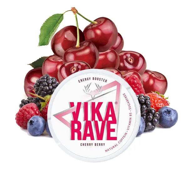 VIKA Rave Koffein Pouches Cherry Berry