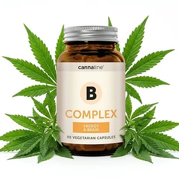 Cannaline B complex Energy & Brain Nahrungsergänzungsmittel Dose