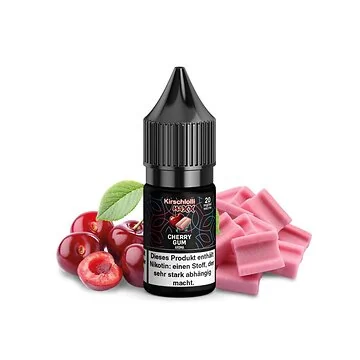 Kirschlolli MAXX Cherry Gum Nikotinsalz E-Liquid Flasche mit Kirsch- und Kaugummi-Geschmack