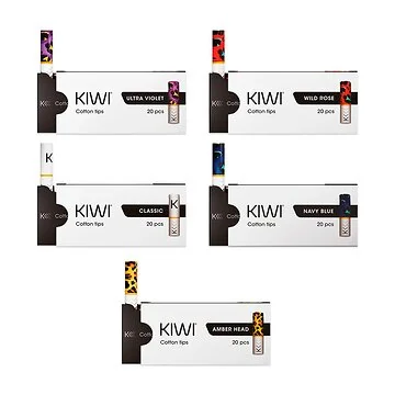 KIWI Cotton Filter Tips 20er Packung Softfilter aus weißer Baumwolle für den KIWI Pen