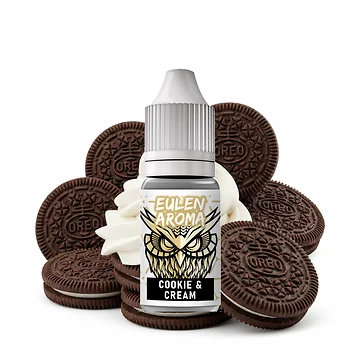 Eulen Aroma Cookie und Cream 10 ml Flasche