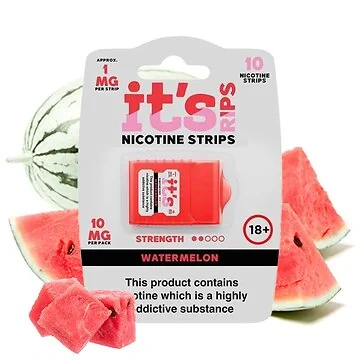 its POUCH RIPS Nicotine Stripes Watermelon Verpackung mit löslichen Nikotinstreifen
