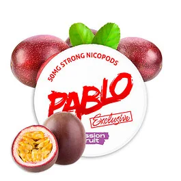 Pablo Nicotine Pouches Exclusive Passion Fruit Dose mit exotischem Maracuja-Design