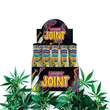 Euphoria T9HC Herbal Mix Damiana OG Kush Verkaufsdisplay mit einzeln verpackten Pre-Rolled Tubes