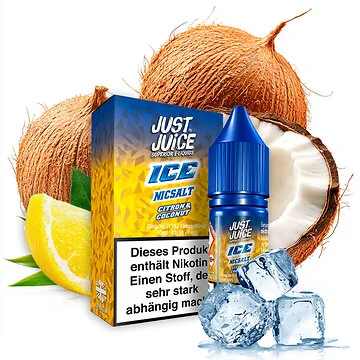 Just Juice Citron & Coconut Ice NicSalt 10 ml Flasche