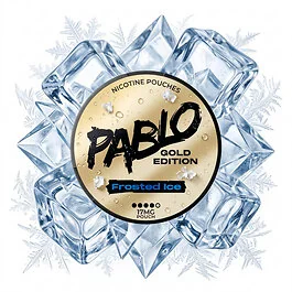 Pablo Gold Frosted Ice Nicotine Pouches Dose im Slim-Format mit tabakfreien Beuteln