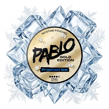 Pablo Gold Frosted Ice Nicotine Pouches Dose im Slim-Format mit tabakfreien Beuteln