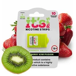 its POUCH RIPS Nicotine Stripes Strawberry Kiwi Fusion Verpackung mit auflösbaren Frucht-Streifen