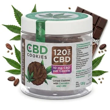 Euphoria CBD Cookies Schokolade knusprige Schokokekse mit Hanfextrakt
