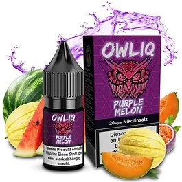 OWLIQ Nikotinsalz Overdosed Purple Melon Flasche f&uuml;r E-Zigaretten mit intensivem Melonengeschmack