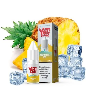 Yeti Summit Pineapple Ice Nikotinsalz Flasche mit kühler Ananas-Grafik